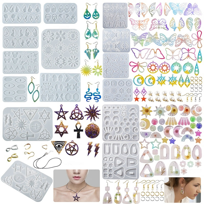Resin Art Letters - Earring Pendant Silicone Mold Epoxy Resin