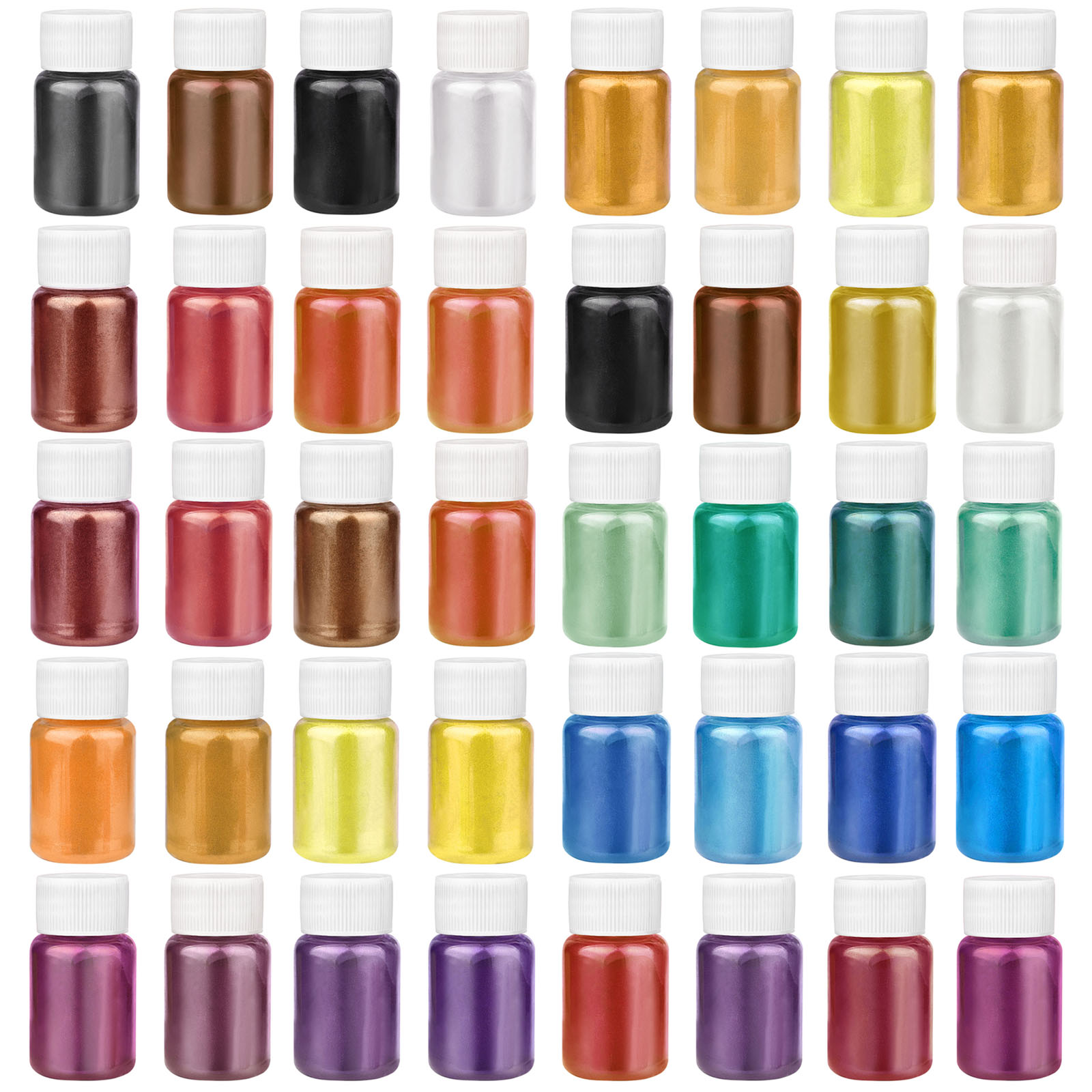 Resin Art Letters - 4 Colors/Set Pearlescent Powder Resin Pigment