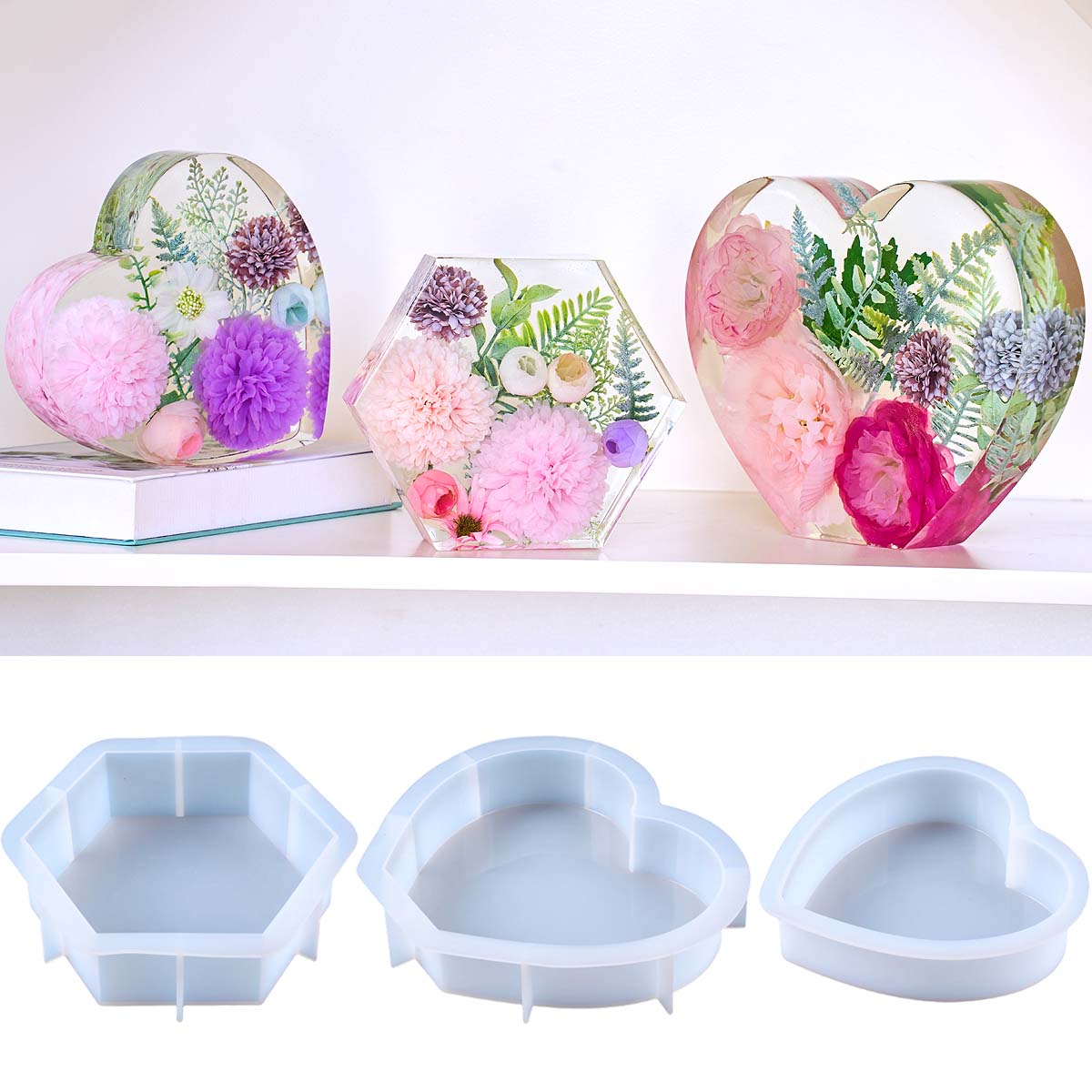 Resin Art Mold - Large Love Silicone Mold DIY Heart