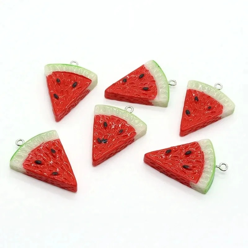 Resin Art Essentials - 10Pcs Double Sided Triangle Watermelon Resin