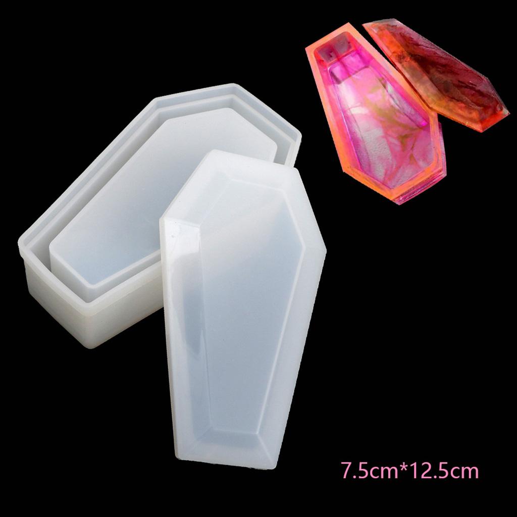 Resin Art Mold - Coffin Shape Trinket Box Silicone Resin