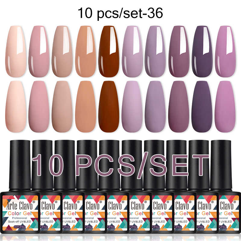 Resin Art All - Arte Clavo 10Pcs Gel Nail Polish