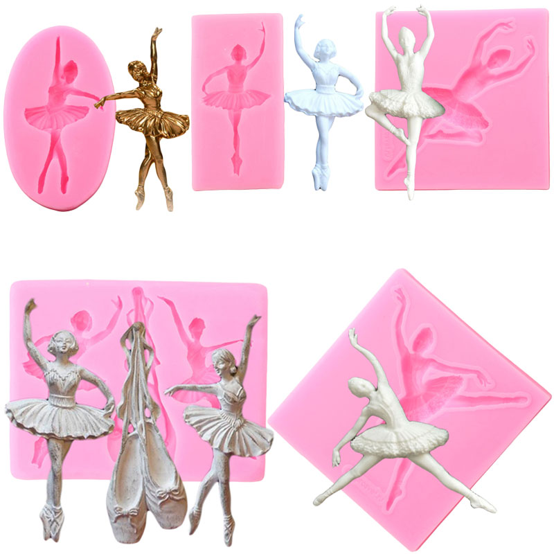 Resin Art Clay - Ballet Girl Silicone Mold Baby Birthday