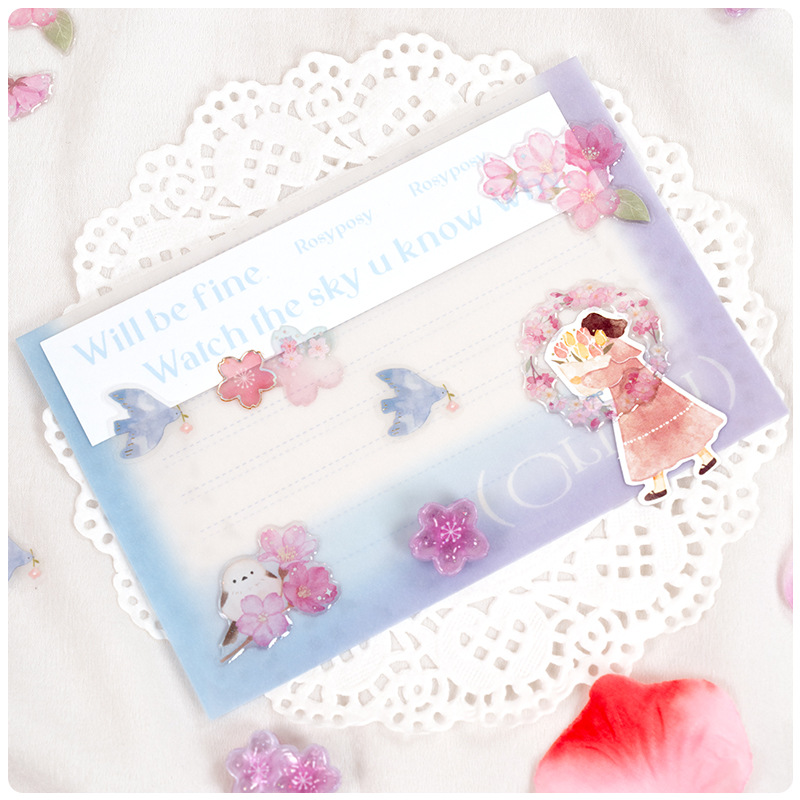 Resin Art Things - Japanese Style Sakura Crystal 3D Stickers