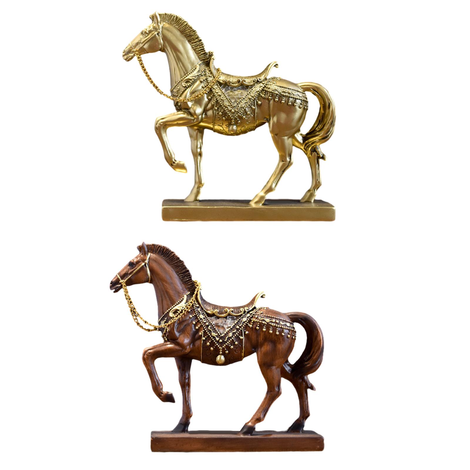 Resin Art Table Top - Horse Figurine Horse Statue Tabletop Decoration