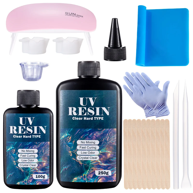 Resin Art Things - Hard UV Resin Glue Kit Fast