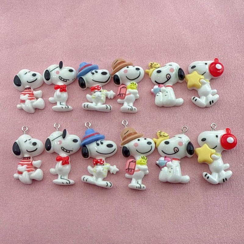 Resin Art Essentials - 10pcs resin cute little dog pendant,