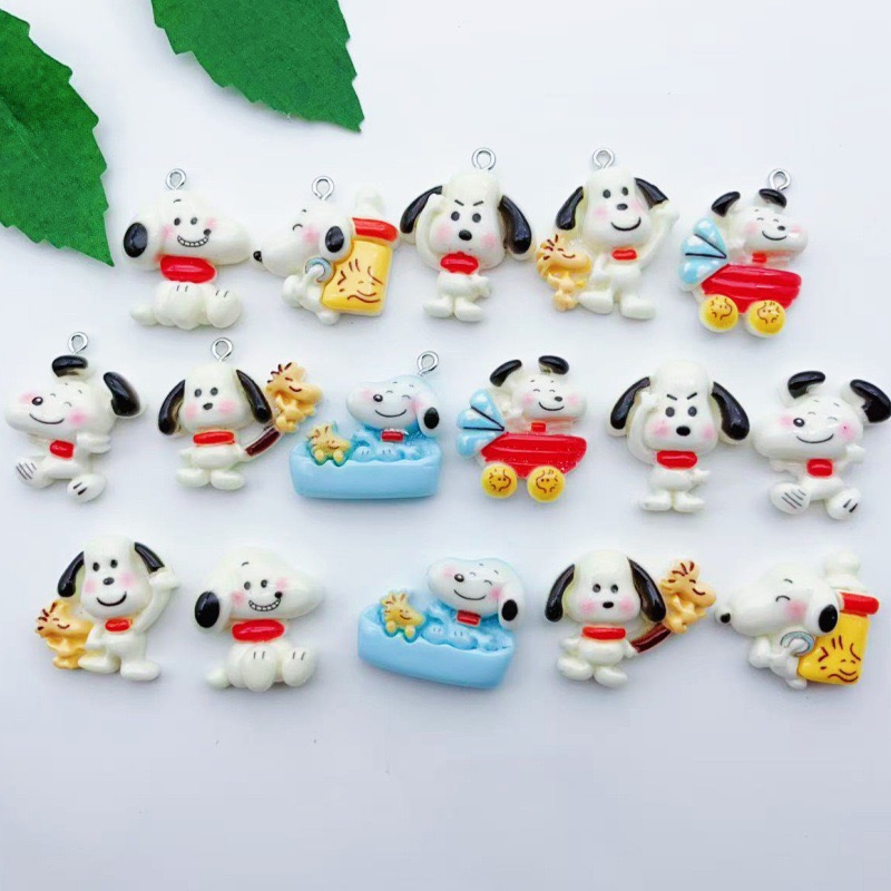 Resin Art Essentials - 12pcs resin cartoon dog pendant, DIY
