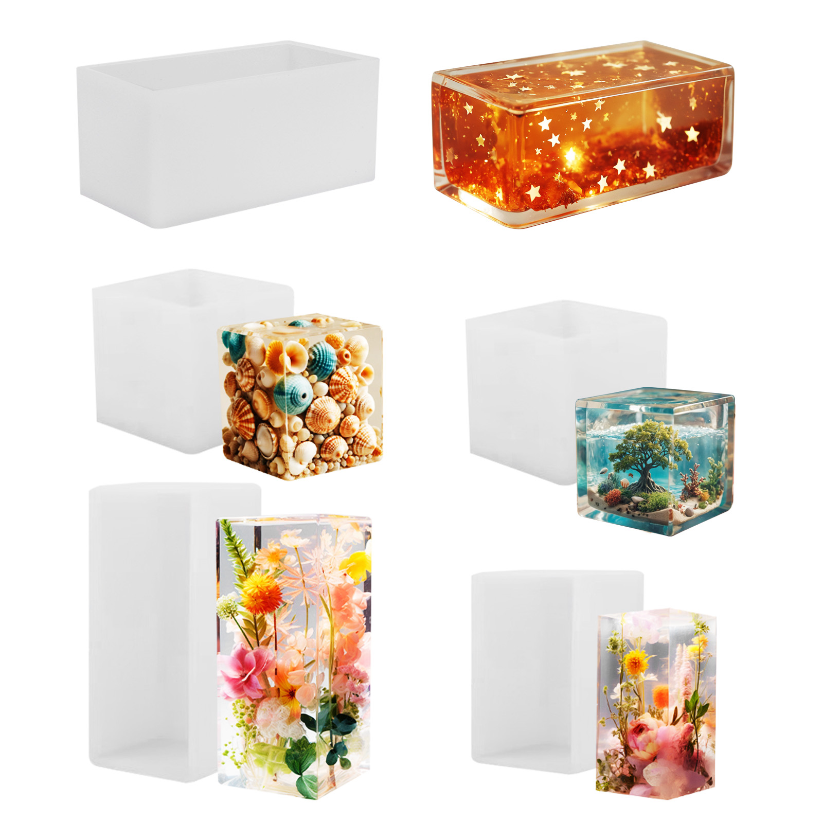 Resin Art Letters - Epoxy Casting Mold Silicone Mold DIY