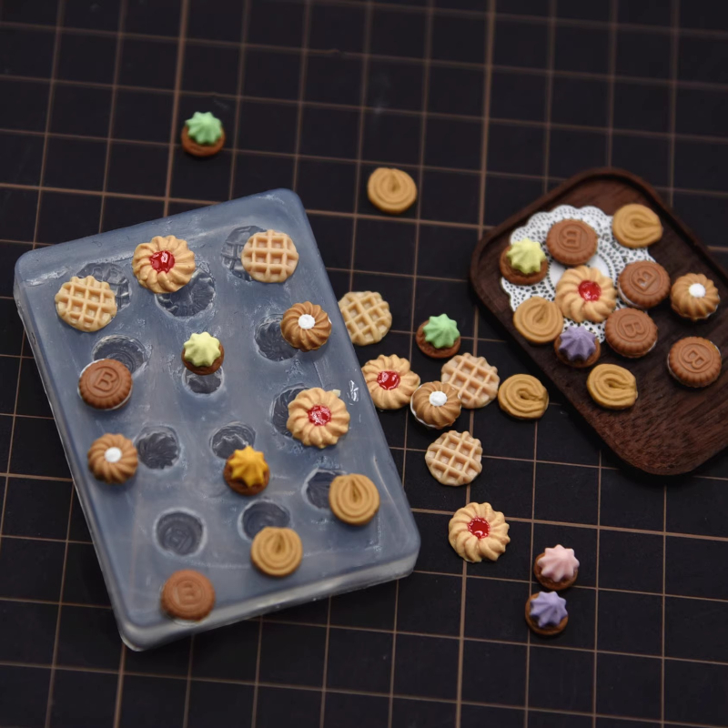Resin Art Clay - Mini Biscuit Bread Silicone Mold DIY