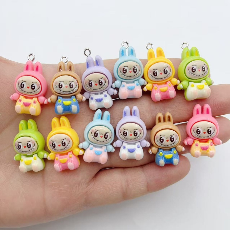Resin Art Essentials - 10Pcs Kawaii Rabbit Strawberry House Resin