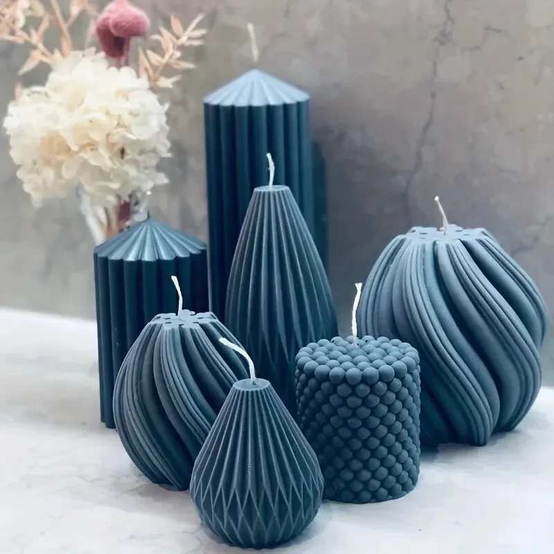 Resin Art Clay - 3D Spiral Striped Silicone Mold for