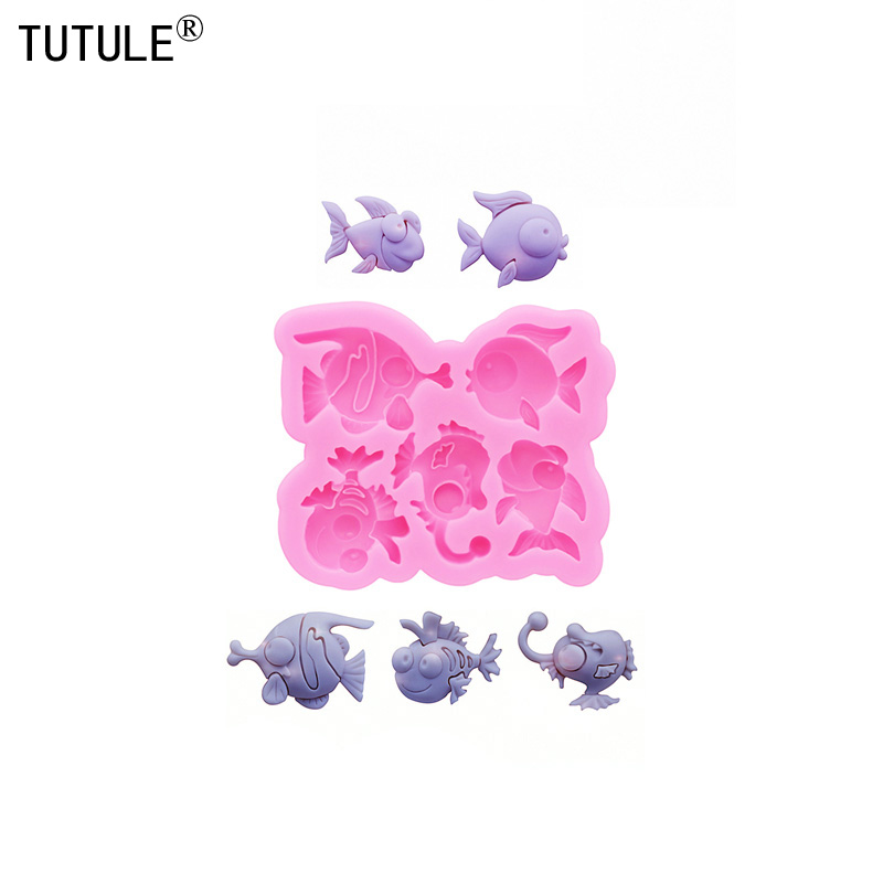 Resin Art Mold - DIY Small Fish Flip Candy Chocolate