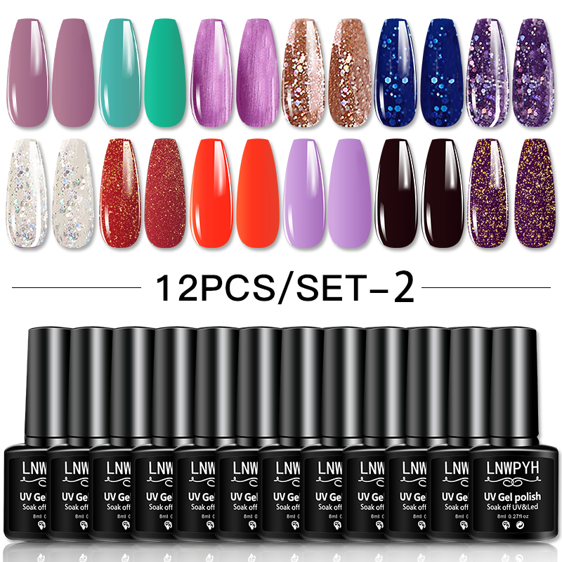 Resin Art All - 12/4Pc Nail Gel Polish Set DIY