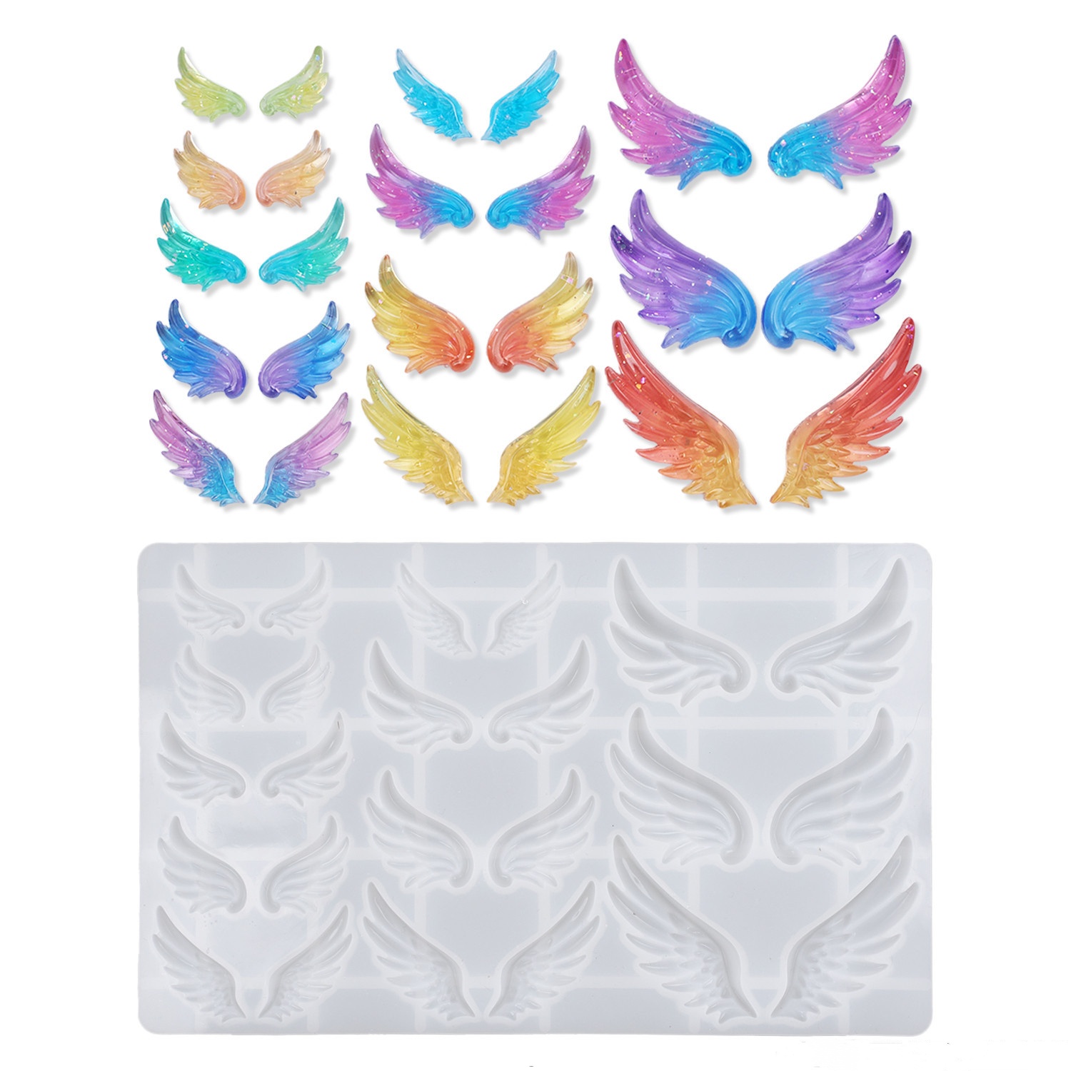 Resin Art Mold - DIY Crystal Resin Mold Angel Wings