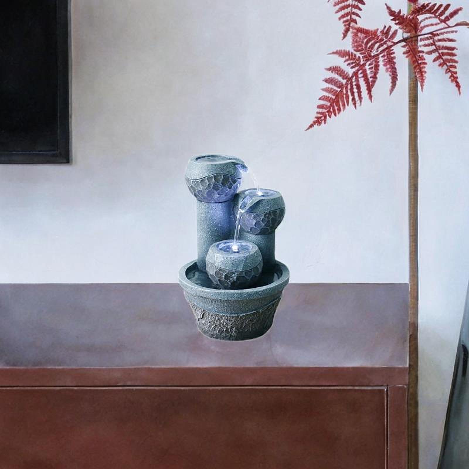 Resin Art Table Top - Small Tabletop Water Fountain Indoor Art