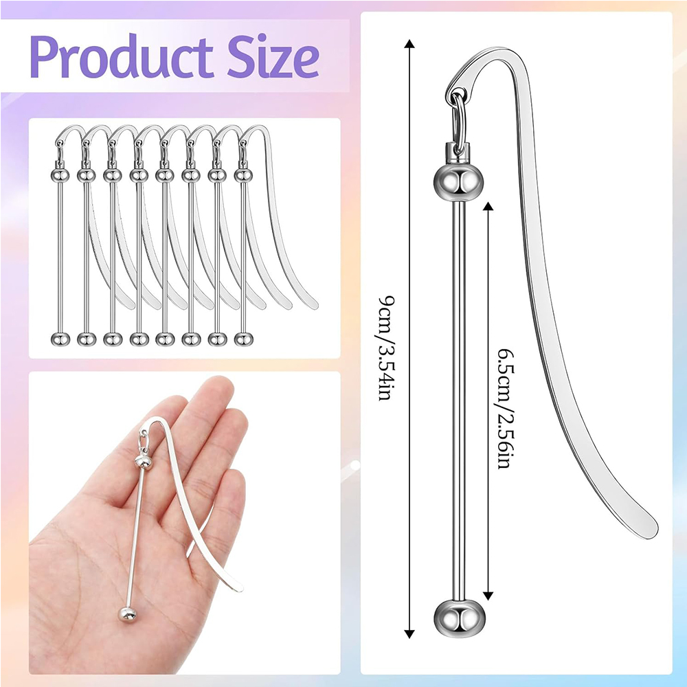 6Pcs Beadable Bookmarks DIY Me - Resin Art Bookmark review and price