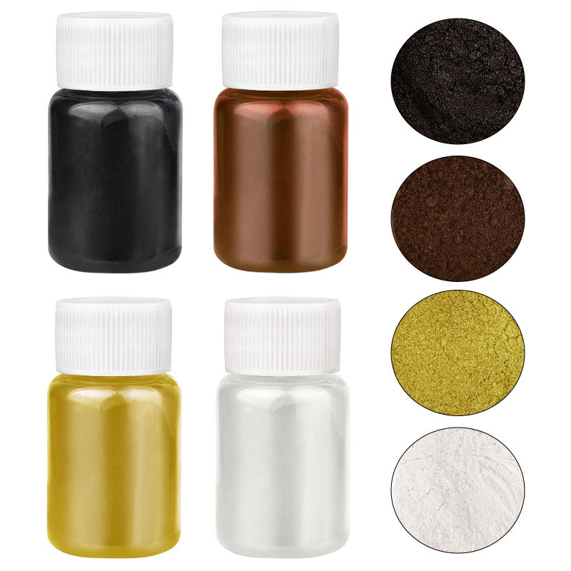 4 Colors/Set Pearlescent Powde - Resin Art Letters review and price