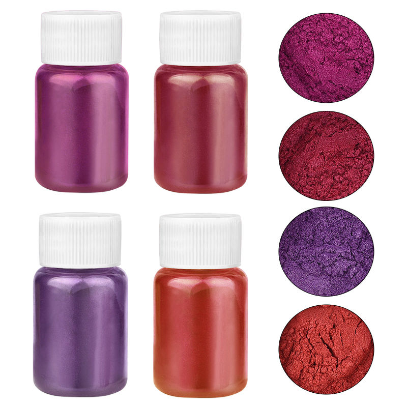 4 Colors/Set Pearlescent Powde - Resin Art Letters review and price