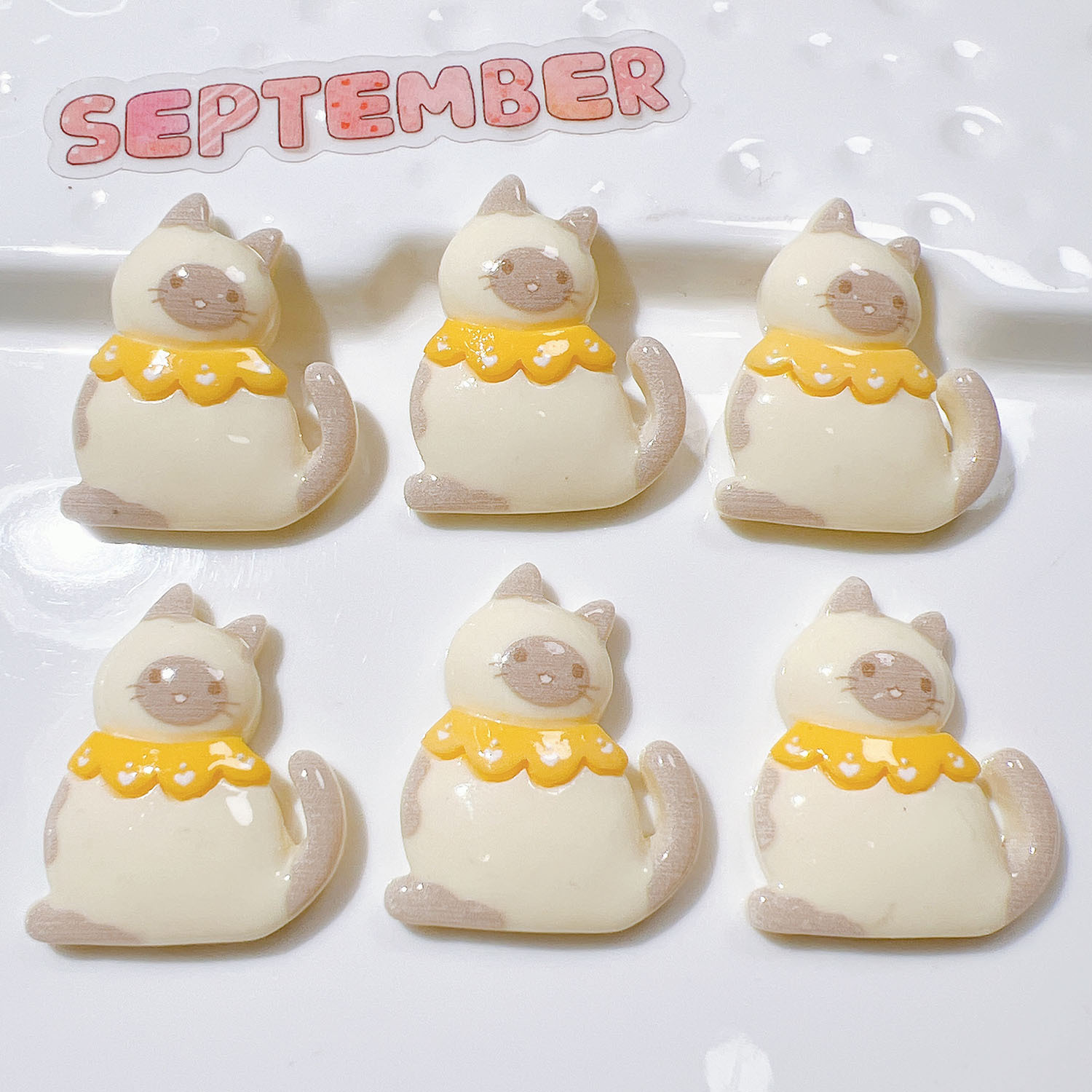 10/20Pcs Cute Bowknot Cat Flat - Resin Art Necklace review and price