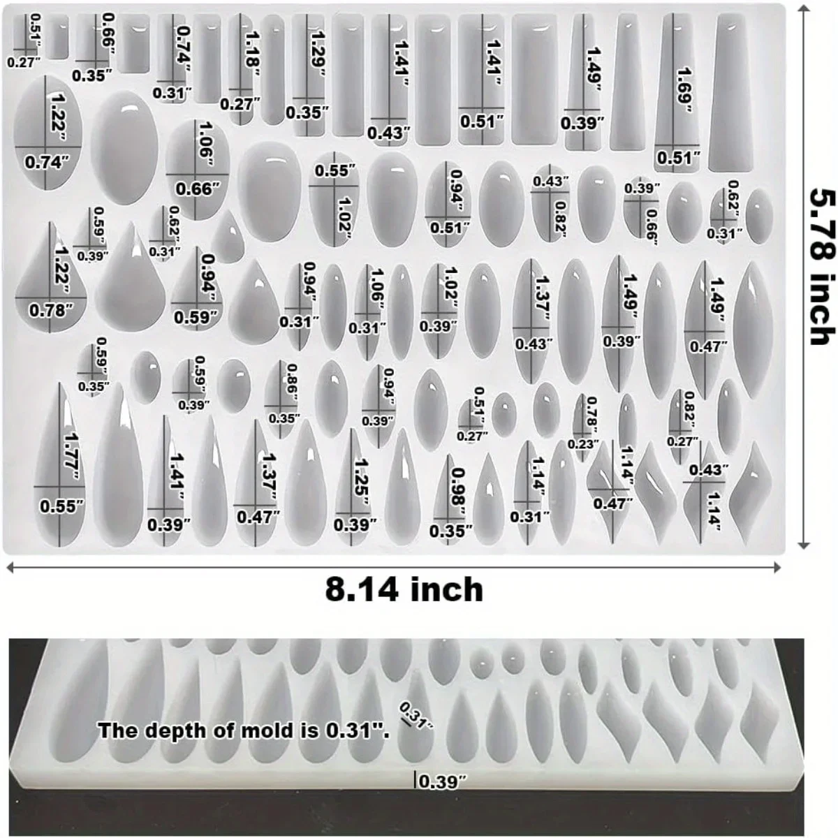 Stud Earrings Silicone Mold wi - Resin Art Essentials review and price