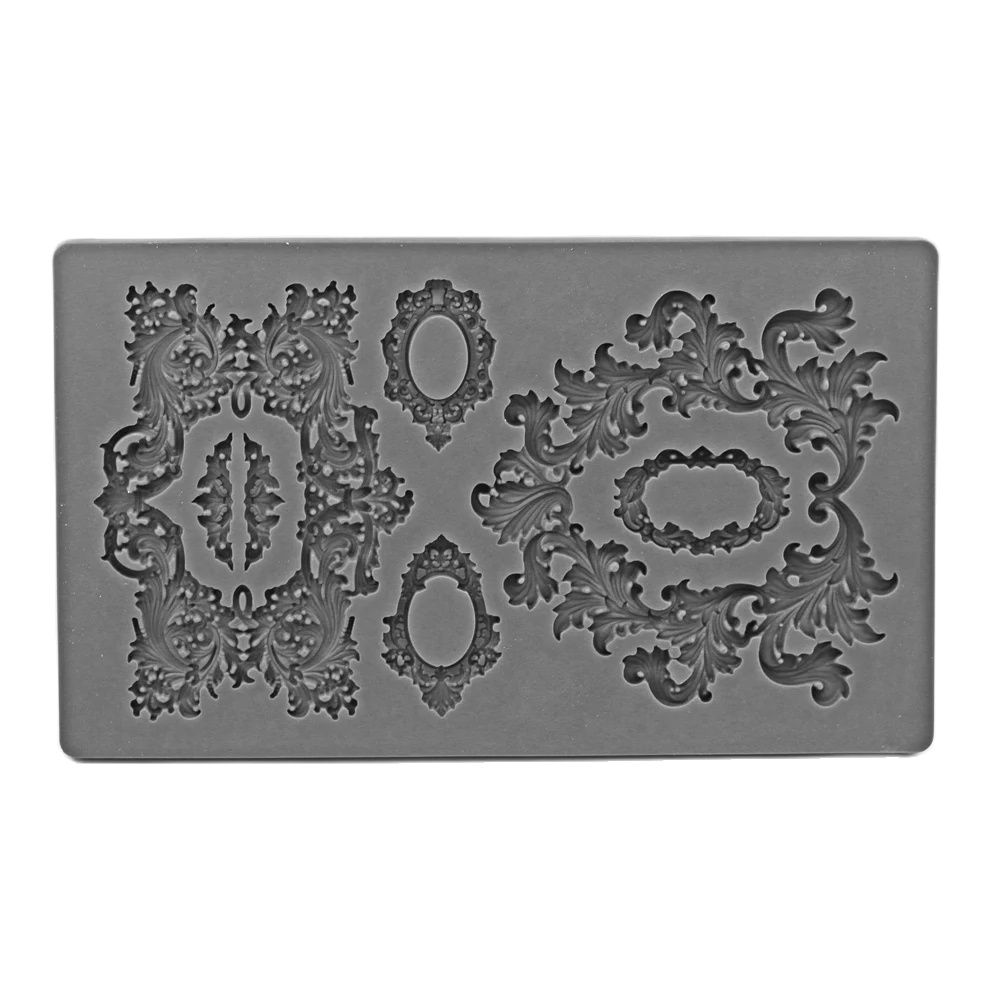 Baroque Border Texture Embossi - Resin Art Clay review and price