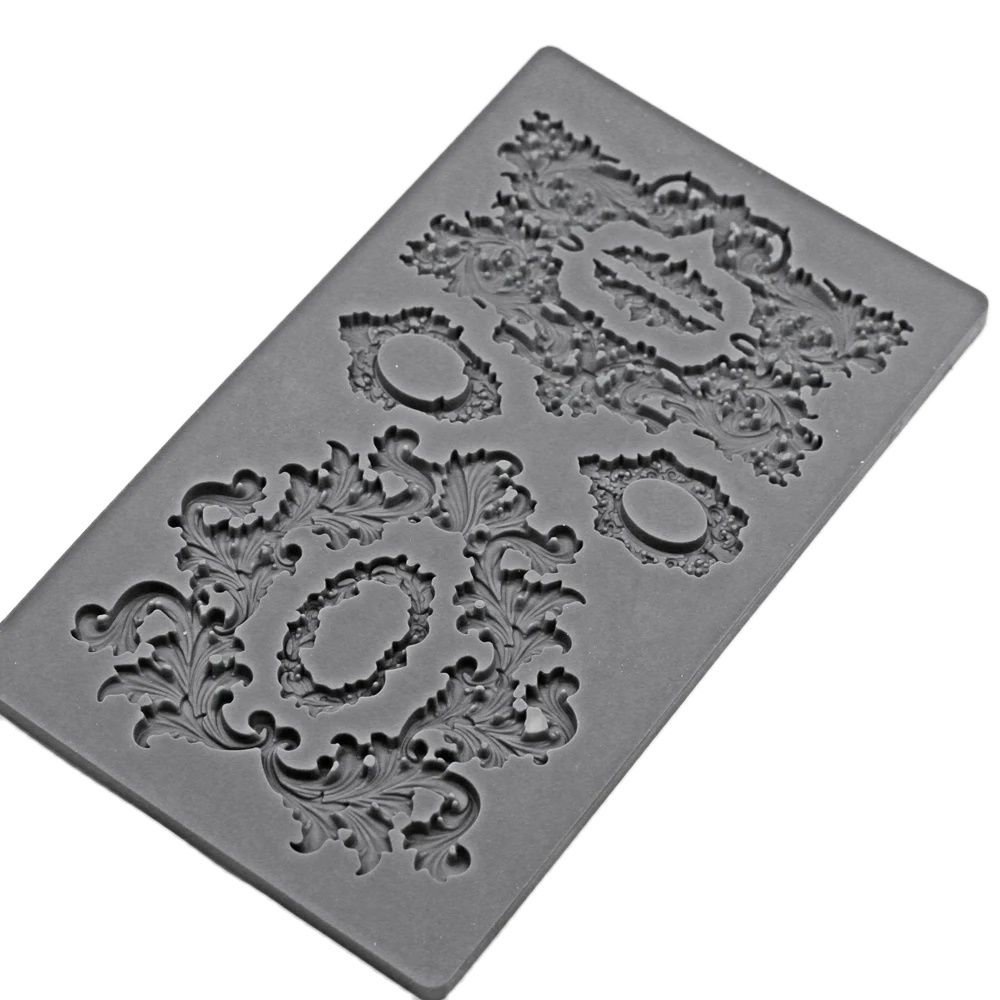 Baroque Border Texture Embossi - Resin Art Clay review and price