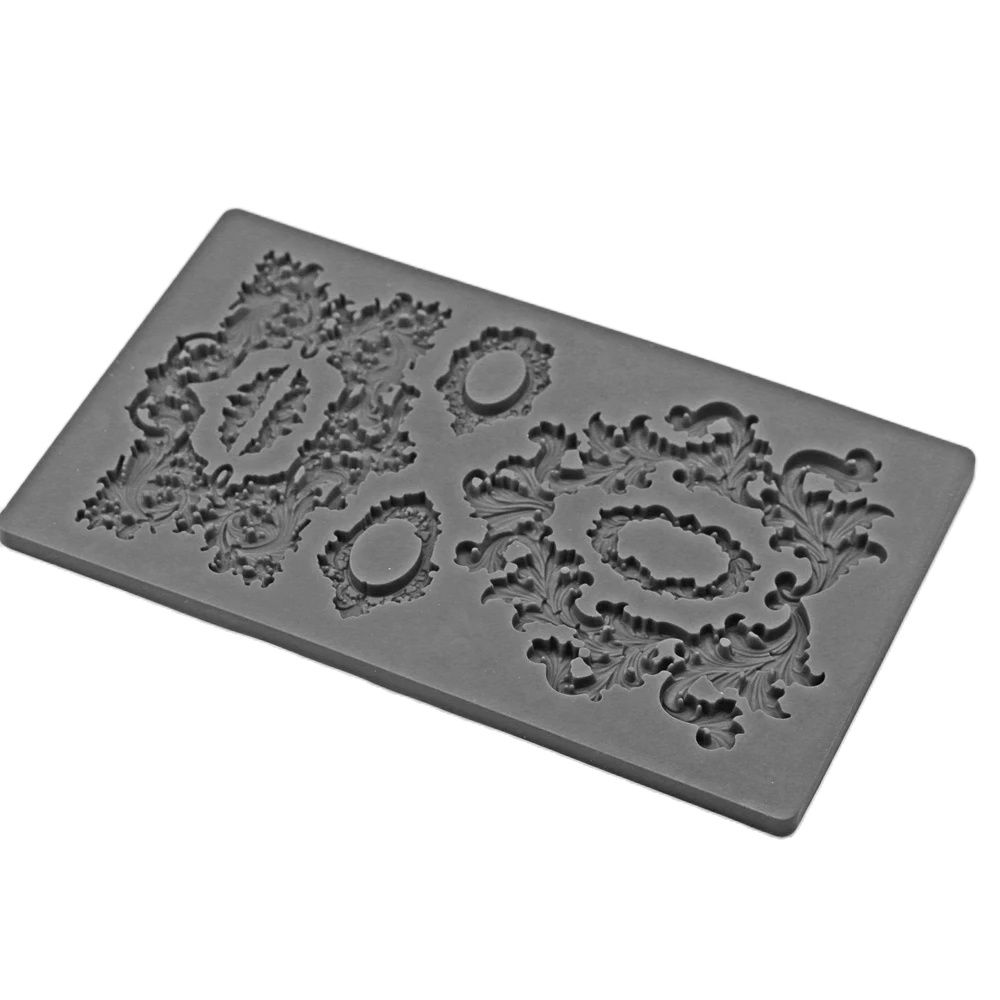 Baroque Border Texture Embossi - Resin Art Clay review and price