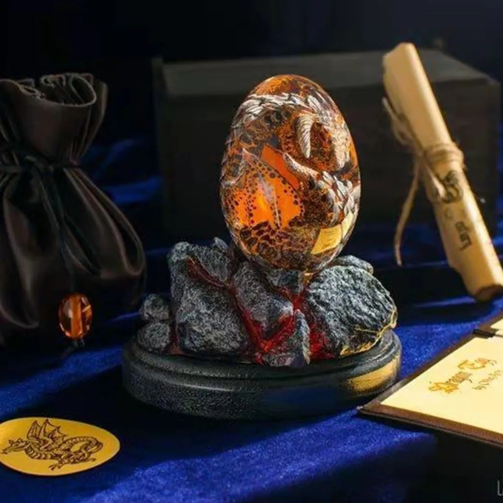 Lava Dragon Egg Statue With St - Resin Art Table Top review and price