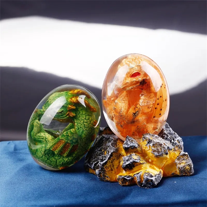 Lava Dragon Egg Statue With St - Resin Art Table Top review and price