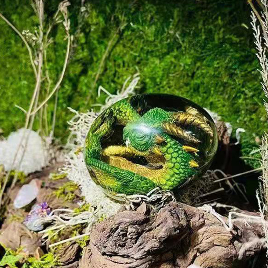 Lava Dragon Egg Statue With St - Resin Art Table Top review and price
