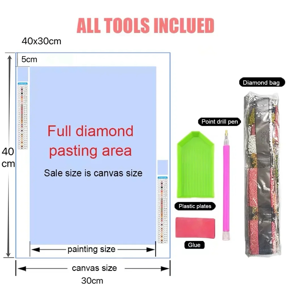 1pc frameless 5d DIY Diamond A - Resin Art Bali review and price