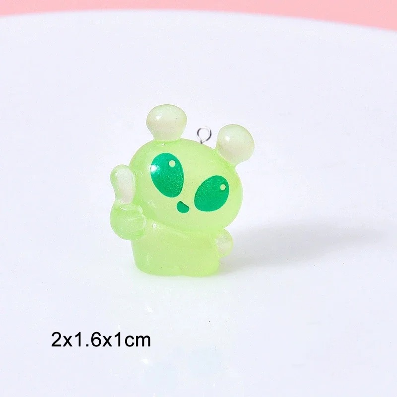10Pcs Cute Mini Green Alien Re - Resin Art Essentials review and price