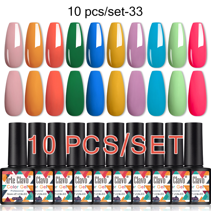 Arte Clavo 10Pcs Gel Nail Poli - Resin Art All review and price