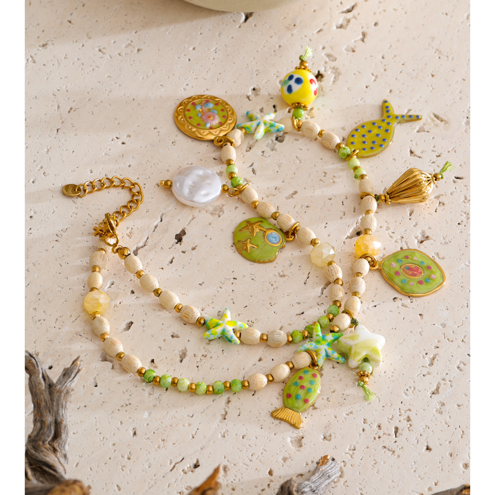 Yhpup Exclusive Stainless Stee - Resin Art Necklace review and price