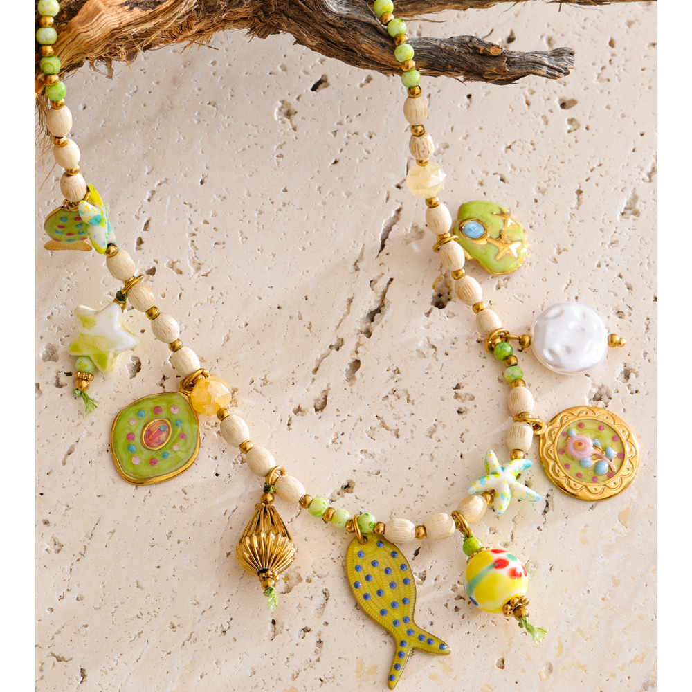 Yhpup Exclusive Stainless Stee - Resin Art Necklace review and price