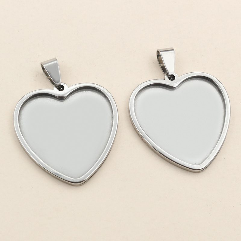 5Pcs Stainless Steel Heart Bla - Resin Art Necklace review and price