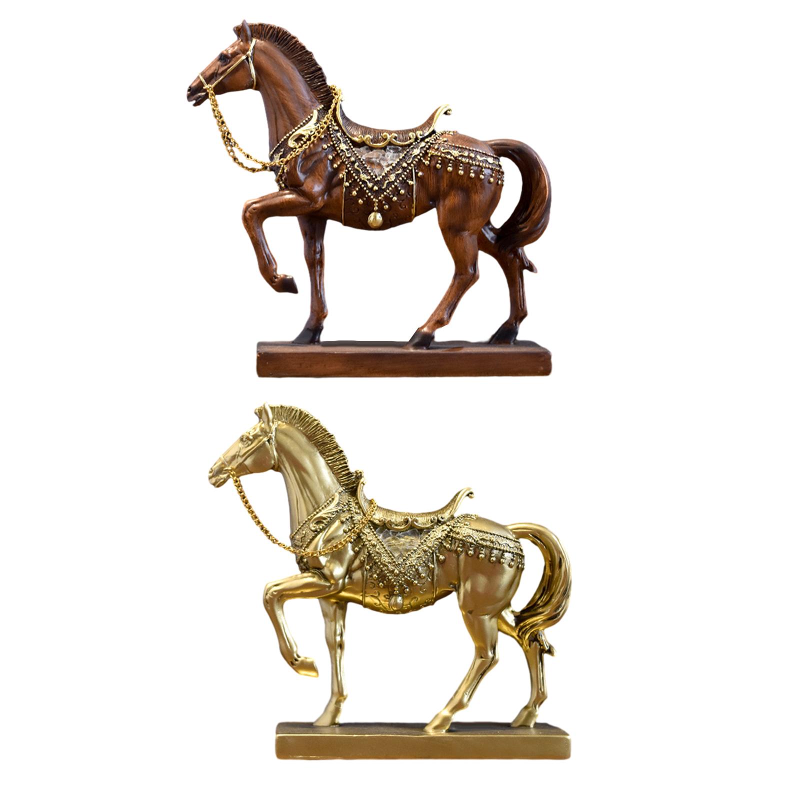 Horse Figurine Horse Statue Ta - Resin Art Table Top review and price