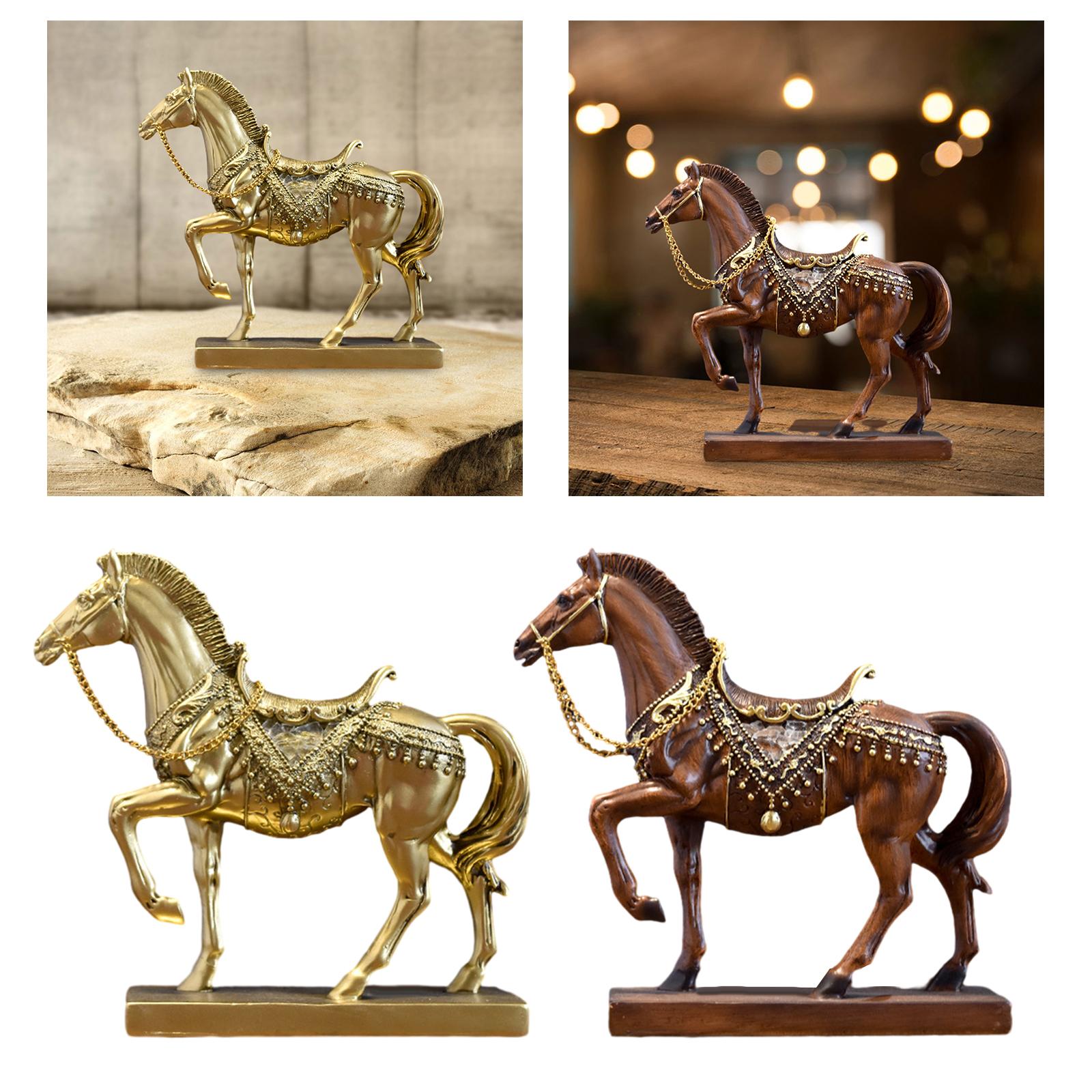 Horse Figurine Horse Statue Ta - Resin Art Table Top review and price