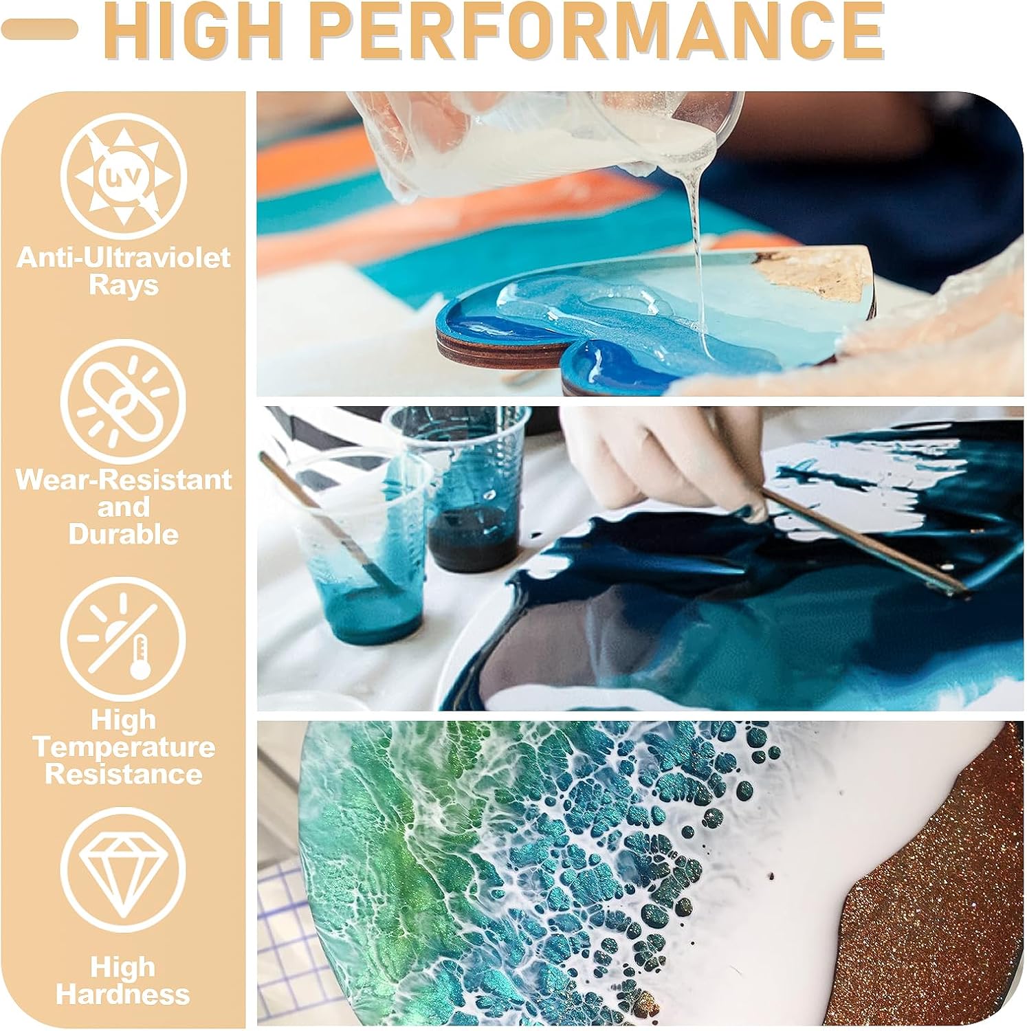 17.6oz/33.8oz AB Resin Epoxy G - Resin Art Table Top review and price