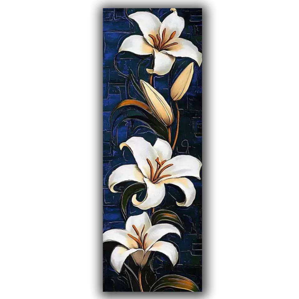 Vibrant white Lily Diy Diamond - Resin Art All review and price