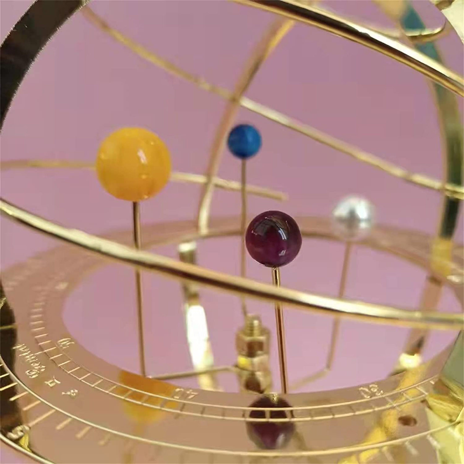 Rotating Solar System Metal Or - Resin Art Table Top review and price