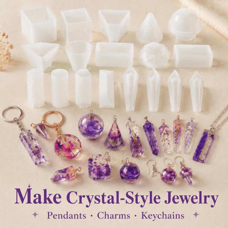 15pcs Crystal Resin Silicone M - Resin Art Things review and price