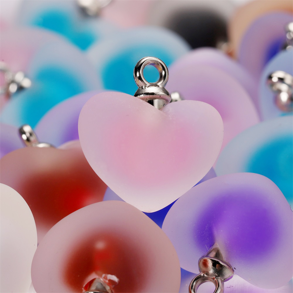 10pcs/lot Resin Frosted Multic - Resin Art Necklace review and price