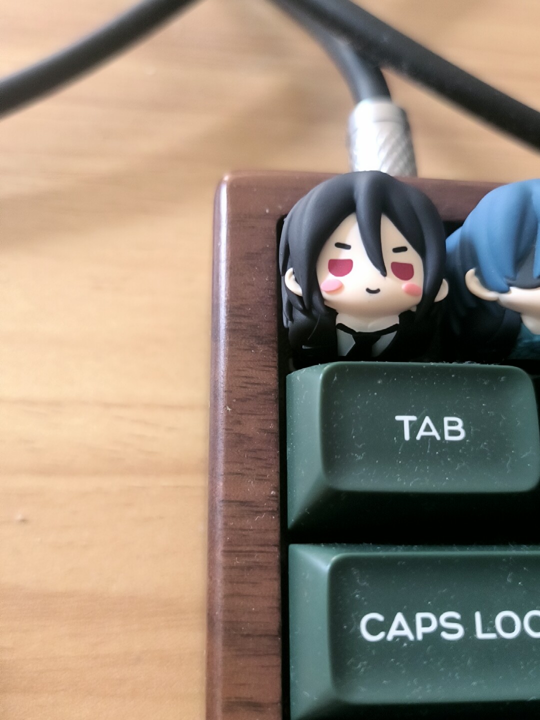 Kawaii Resin Keycap Anime Blac - Resin Art Things review and price