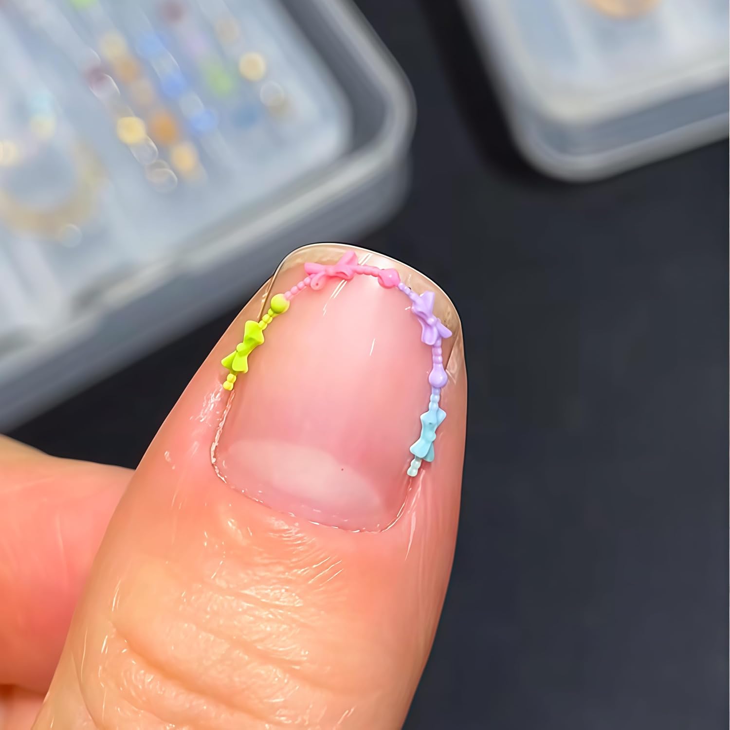 3D Bead Necklace Gel Nail Art  - Resin Art Necklace review and price