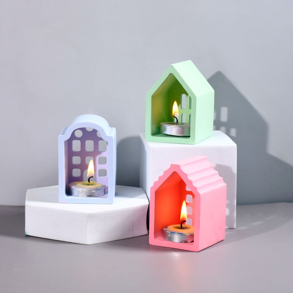 Four Houses Clay Silicone Mold - Resin Art Clay review and price