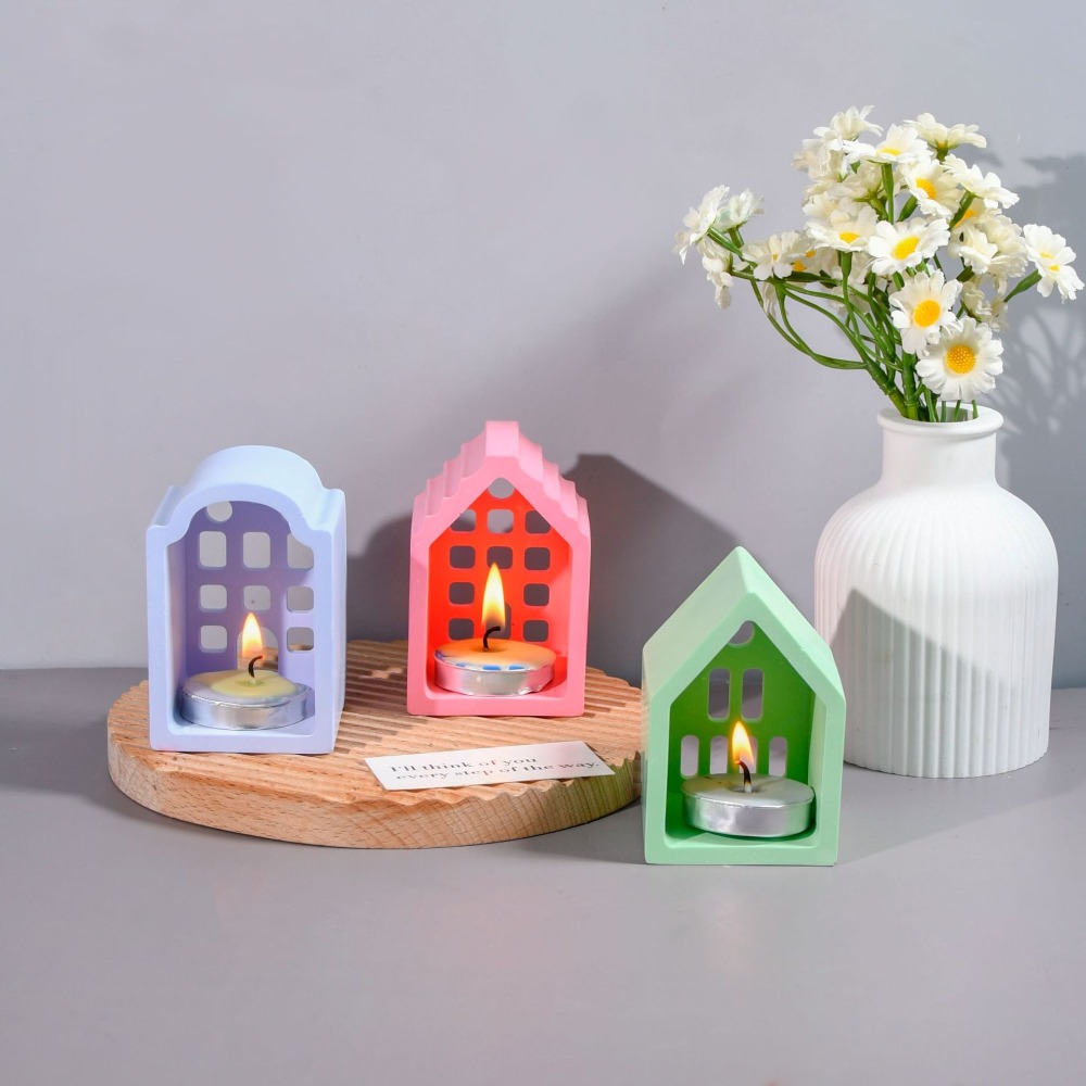 Four Houses Clay Silicone Mold - Resin Art Clay review and price
