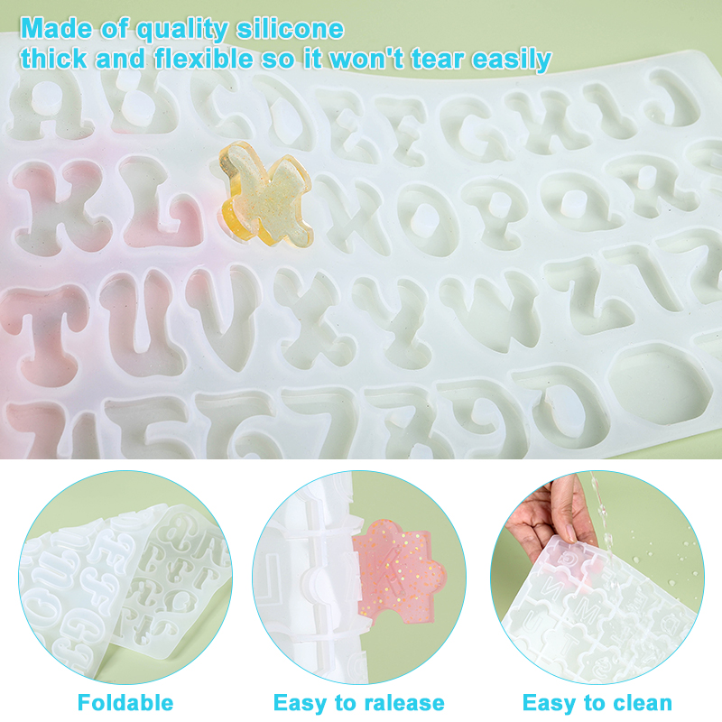 Alphabet Keychain Molds Alphab - Resin Art Mold review and price