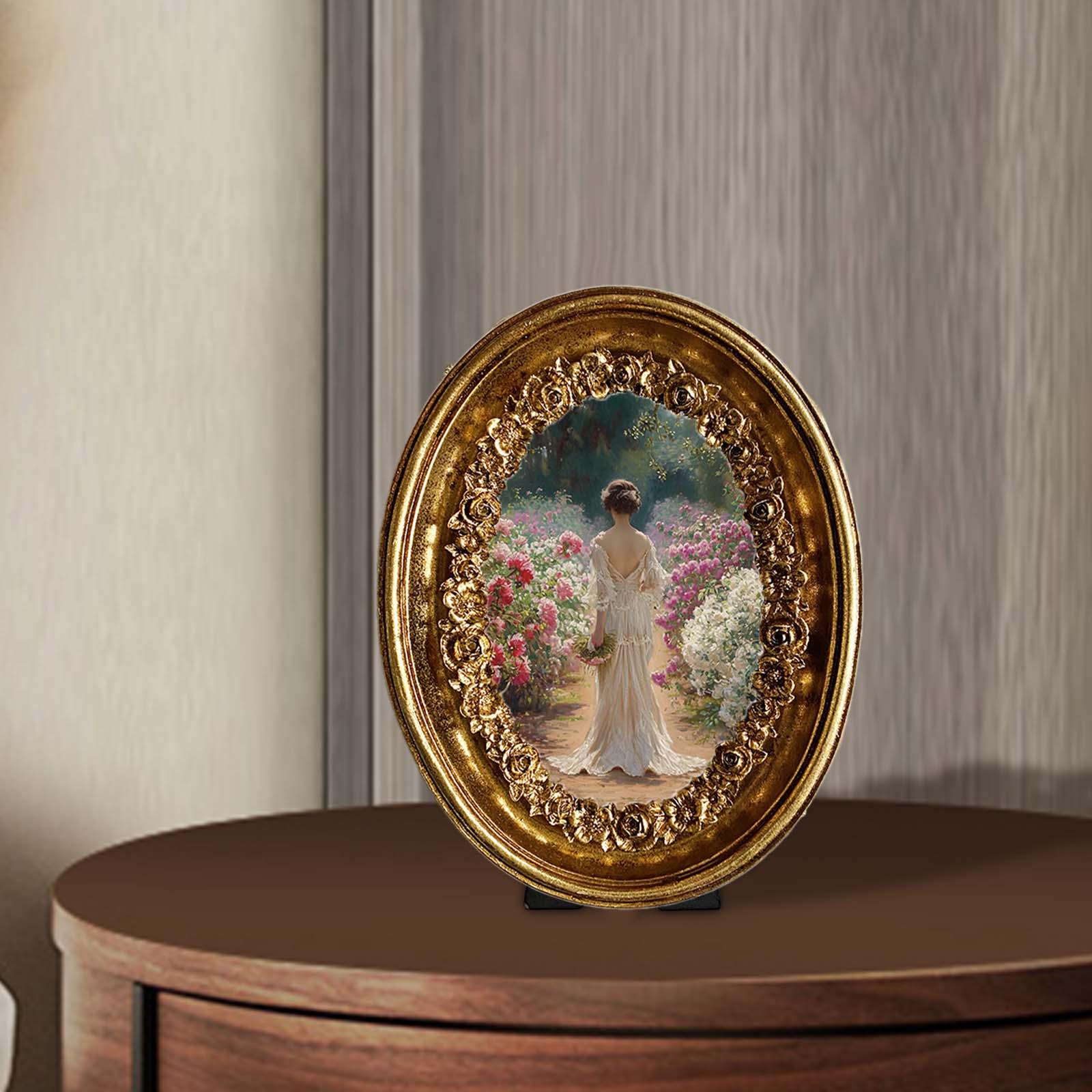 Vintage Oval Photo Frame 5.8x7 - Resin Art Studio review and price